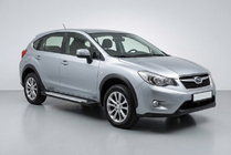 Subaru XV 2011–2017 Stranske stopnice Allmond Grey (2 kosa, aluminij) fotografija 1