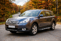 Subaru Outback 2009–2014 Stranske stopnice Sunrise (2 kos, aluminij) fotografija 1