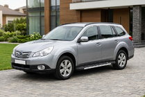 Subaru Outback 2009–2014 Stranske stopnice RedLine V1 (2 kos, aluminij) fotografija 1