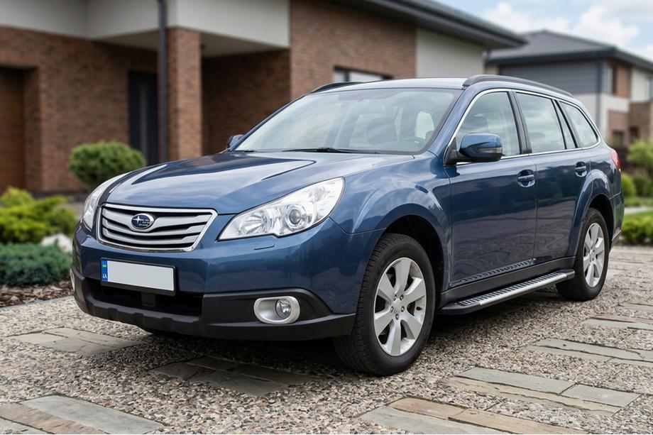 Subaru Outback 2009–2014 Stranski pragovi Line (2 kos, aluminij) Image