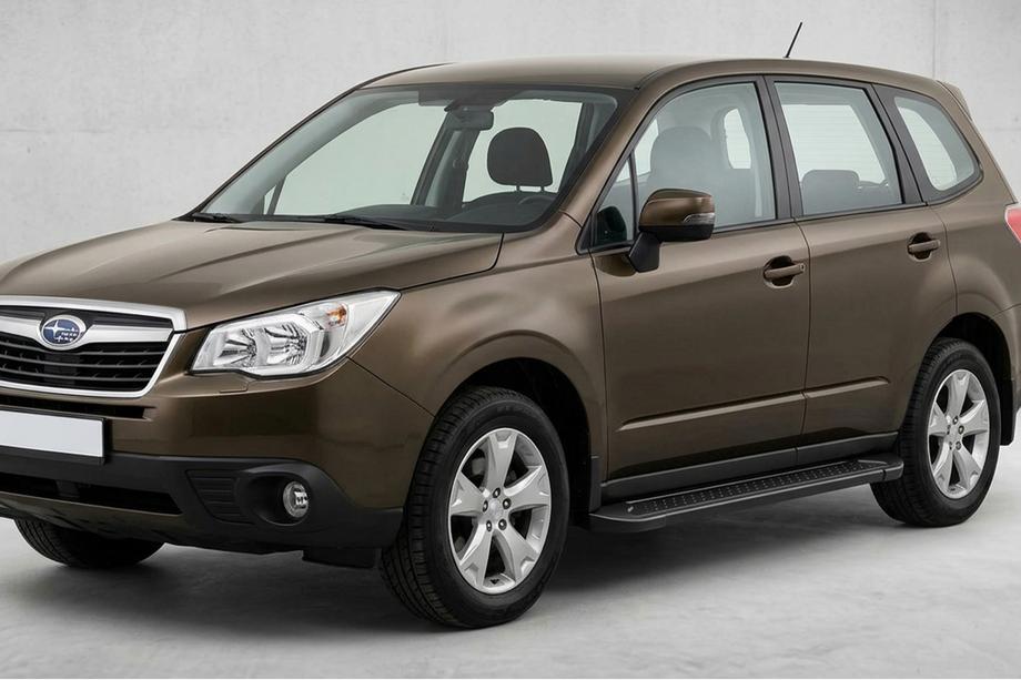 Subaru Forester 2013–2018 Bočne stopnice Allmond Black (2 kosa, aluminij) Image