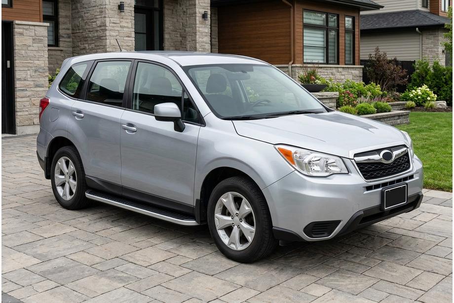 Subaru Forester 2013–2018 Stranske stopnice Tayga Grey (2 kos, aluminij) Image
