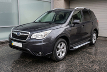 Subaru Forester 2013–2018 Stranske stopnice Allmond Grey (2 kosa, aluminij) fotografija 1