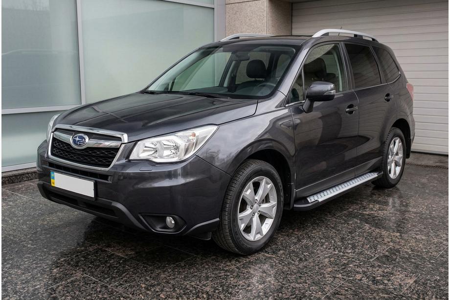 Subaru Forester 2013–2018 Stranske stopnice Allmond Grey (2 kosa, aluminij) Image