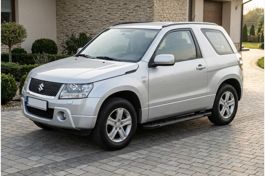 Suzuki Grand Vitara 2005–2017 Stranske stopnice RedLine Black (2 kosa, aluminij) Image