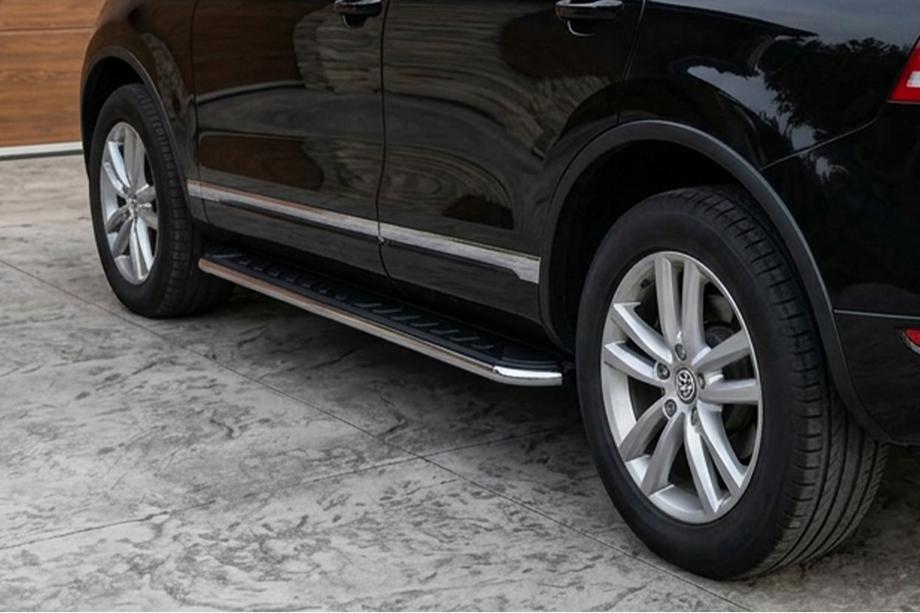 Volkswagen Touareg 2002–2010 Stranski pragovi Maydos V1 (2 kos, aluminij ↗ nerjaveče jeklo) Image