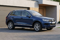 Volkswagen Touareg 2010–2018 Stranske stopnice Duru (2 kos, aluminij) fotografija 1