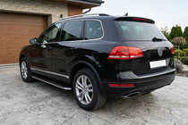 Volkswagen Touareg 2010–2018 Stranske stopnice Maydos V1 (2 kosa, aluminij / nerjavno jeklo) fotografija 1