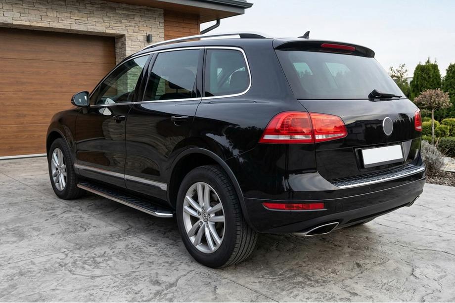 Volkswagen Touareg 2010–2018 Stranske stopnice Maydos V1 (2 kosa, aluminij / nerjavno jeklo) Image