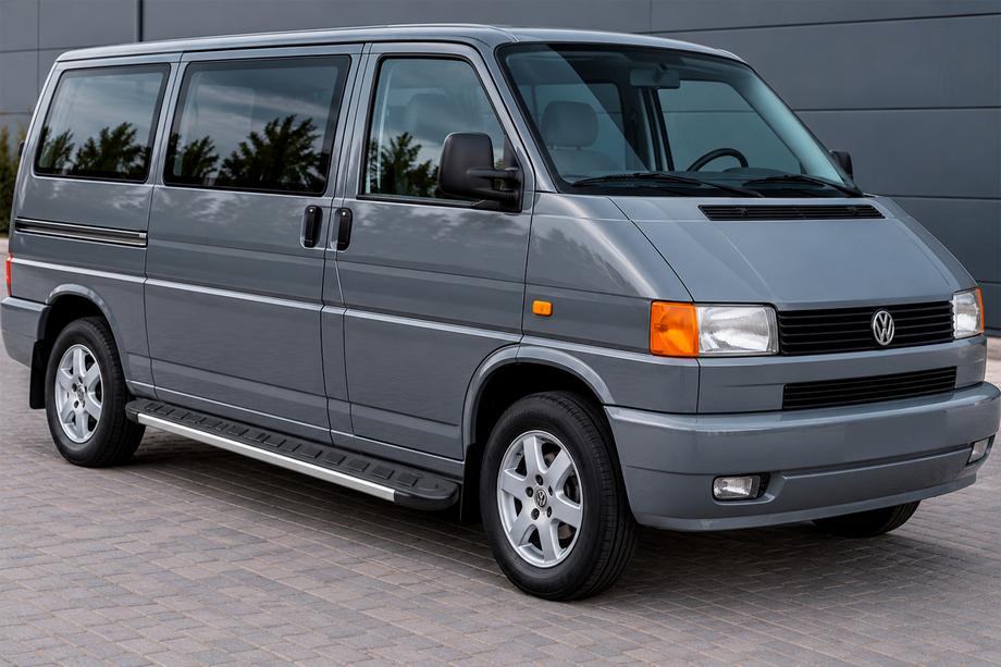Volkswagen T4 Transporter 1990–2003 Stranske stopnice RedLine V1 (2 kos, aluminij) Kratka medosna razdalja Image