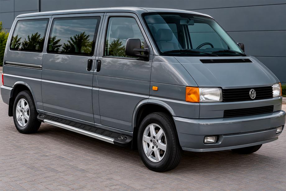 Volkswagen T4 Transporter 1990–2003 Stranske stopnice Duru (2 kos, aluminij) Dolga medosna razdalja Image