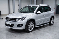 Volkswagen Tiguan 2007–2016 Stranske stopnice Tayga Grey (2 kos, aluminij) fotografija 1