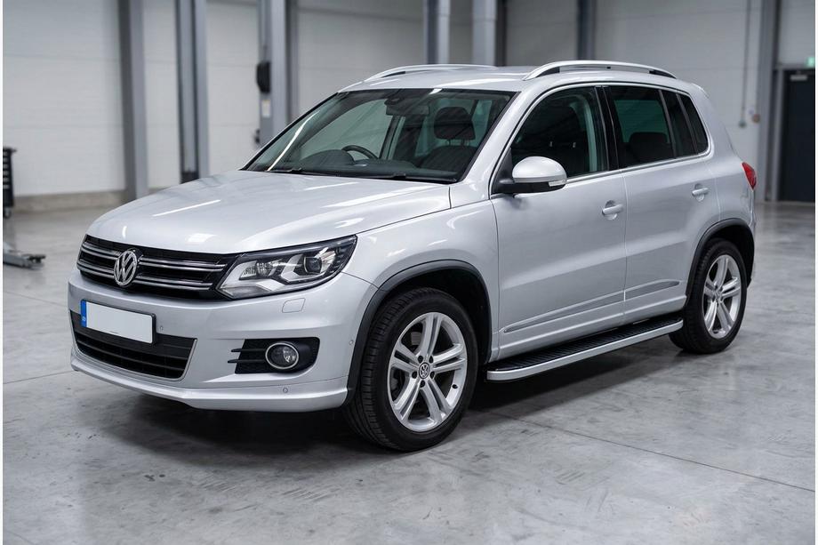 Volkswagen Tiguan 2007–2016 Stranske stopnice Tayga Grey (2 kos, aluminij) Image