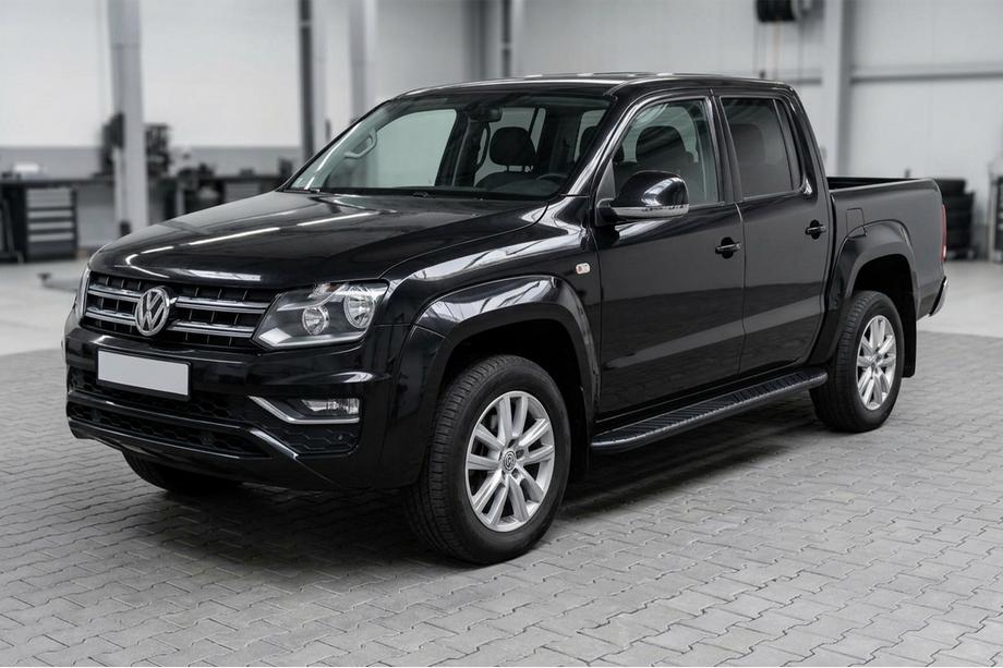 Volkswagen Amarok 2010–2022 Bočne stopnice Bosphorus Black (2 kos, aluminij) Image
