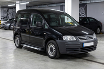 Volkswagen Caddy 2004–2010 Stranski pragovi Line (2 kos, aluminij) fotografija 1