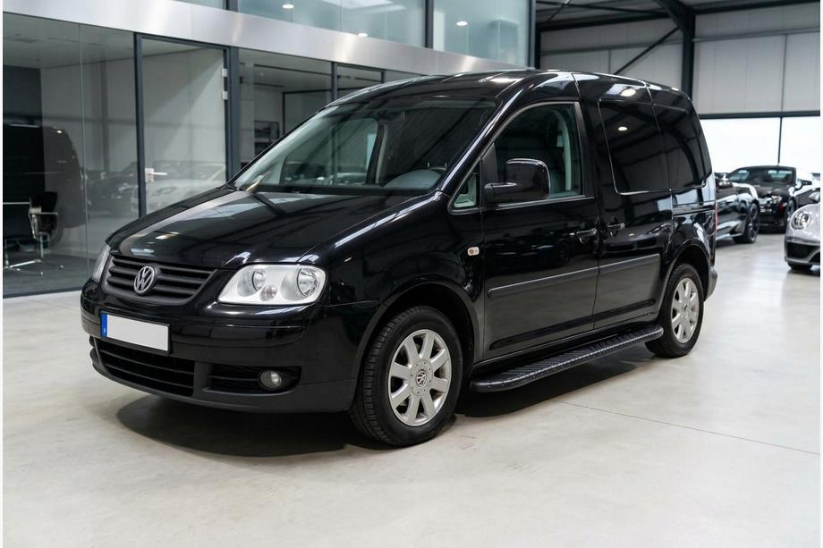 Volkswagen Caddy 2004–2010 Bočne stopnice Bosphorus Black (2 kos, aluminij) Image