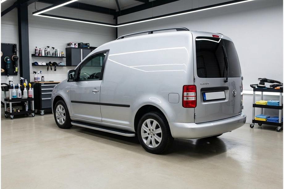 Volkswagen Caddy 2004–2010 Stranske stopnice Tayga Grey (2 kos, aluminij) Standardna baza Image