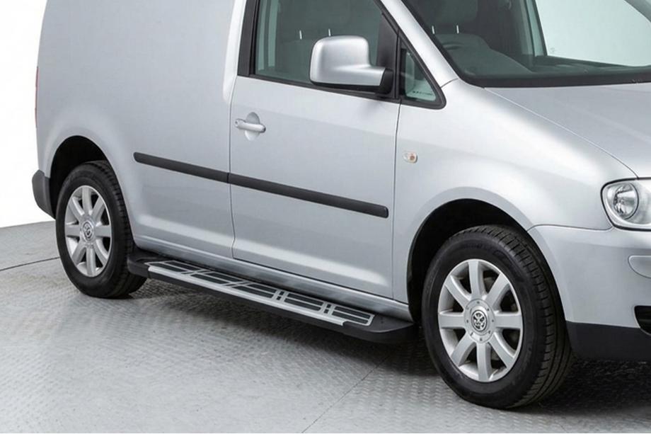 Volkswagen Caddy 2010–2015 Stranske stopnice Sunrise (2 kos, aluminij) Maxi medosna razdalja Image