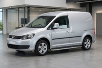 Volkswagen Caddy 2010–2015 Stranski pragovi Maydos V1 (2 kos, aluminij ↗ nerjaveče jeklo) Maxi medosna razdalja fotografija 1