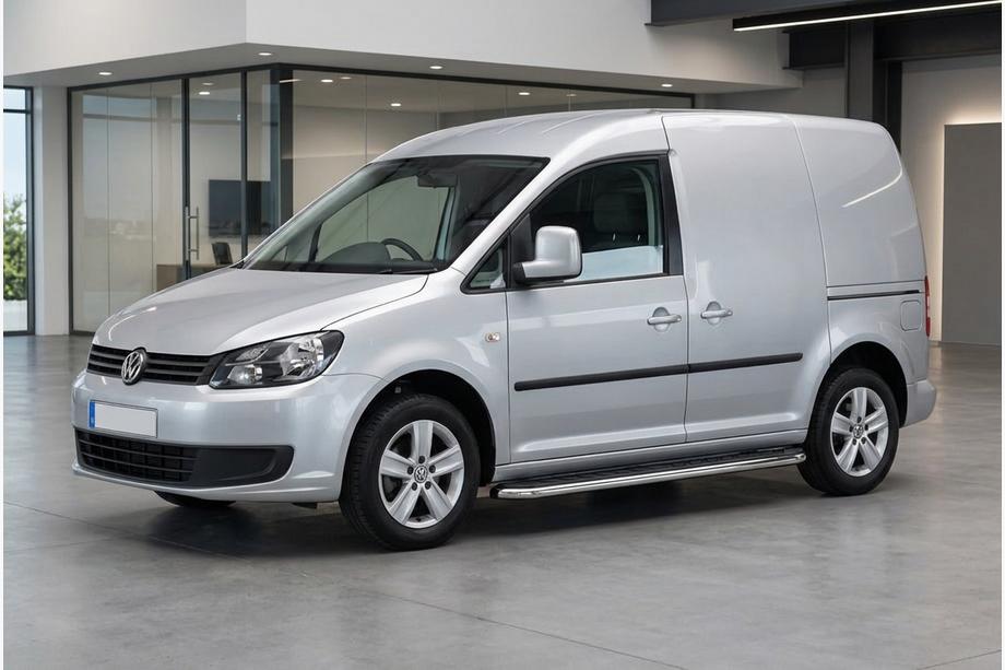 Volkswagen Caddy 2010–2015 Stranski pragovi Maydos V1 (2 kos, aluminij ↗ nerjaveče jeklo) Maxi medosna razdalja Image