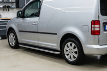 Volkswagen Caddy 2010–2015 Bočne stopnice Tayga (2 kos, aluminij) fotografija 1