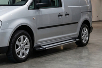 Volkswagen Caddy 2010–2015 Stranske stopnice Rainbow (2 kos, aluminij) fotografija 1
