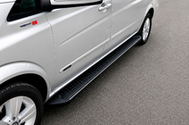 Mercedes Vito/V-razred W447 2014– Bočne stopnice Allmond Black (2 kosa, aluminij) Kratka (short) in srednja (Long) fotografija 1