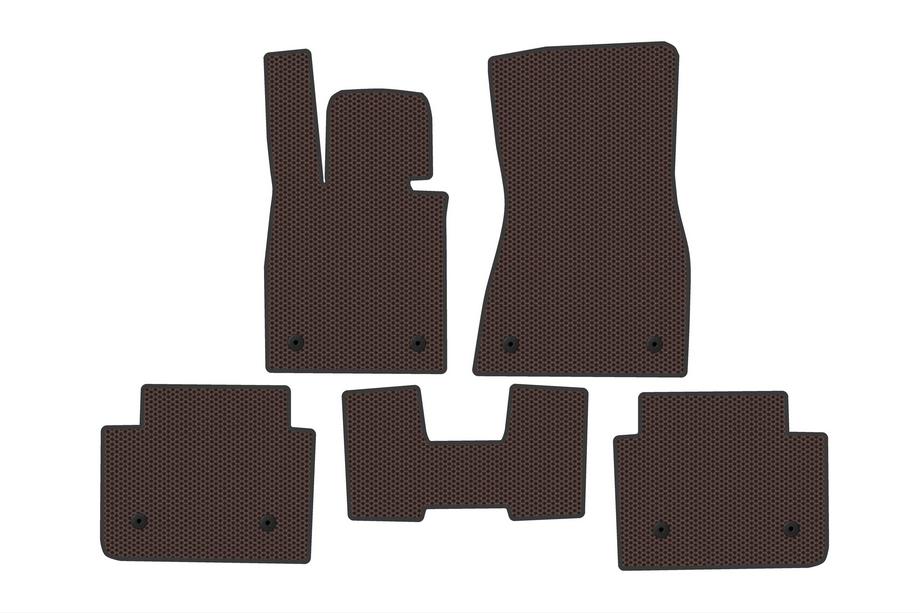 BMW 5/i5 serija G60/G60E/G61 2023– Carsuit gumijaste preproge za notranjost (za i5 G60E, rjava) Image