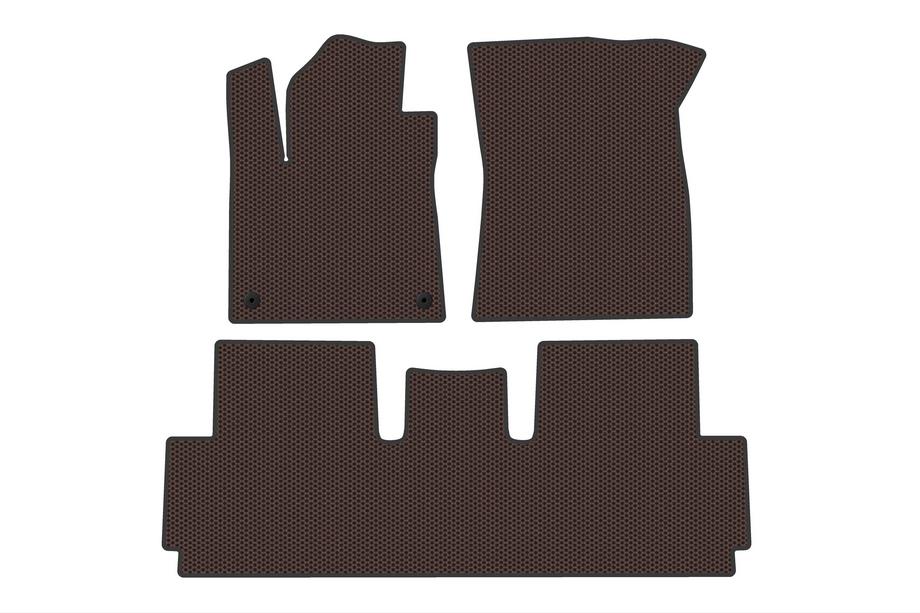 Citroen C-4 Picasso 2013–2022 Gumijasti tepihi Carsuit (za Grand, 2 vrsti, rjavi) Image