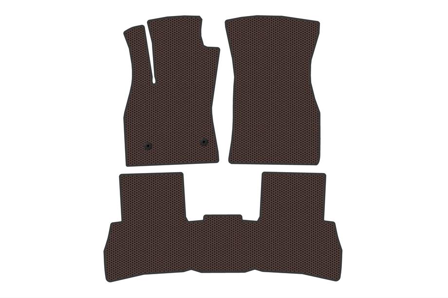 Fiat Doblo II 2010–2022 Gumijasti tepihi za notranjost Carsuit V2 (2010-2015, rjavi) Image