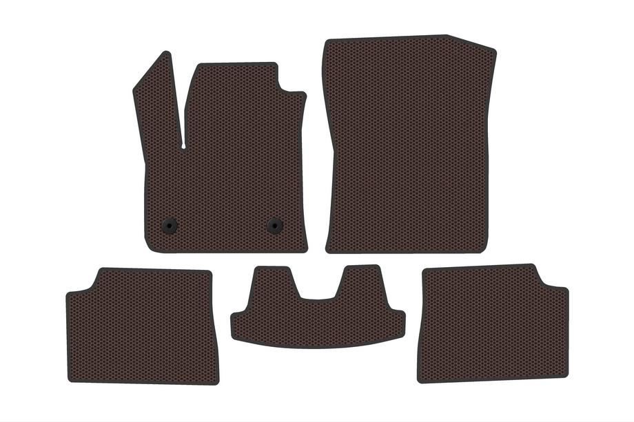 Fiat 600/600e 2023– Gumijaste preproge Carsuit (Electro, rjave) Image