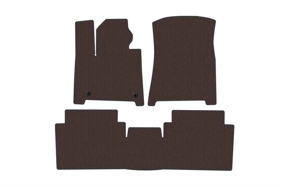 Hyundai Santa Fe 5 2023– Gumijasti tepihi Carsuit (2 vrsti, rjavi) Image