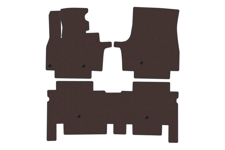 KIA EV9 Gumijasti tepihi Carsuit (2 vrsti, rjavi) Image
