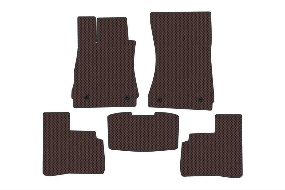 Mercedes S-class W221 2005–2013 Gumijaste preproge Carsuit (Short, Rjava) Image