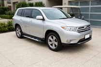 Toyota Highlander 2008–2013 Stranske stopnice Sunrise (2 kos, aluminij) fotografija 1