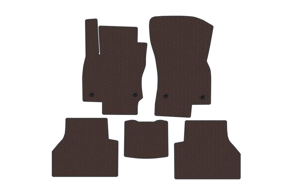Volkswagen Caddy 2020– Gumijasti tepihi Carsuit (Rjavi) Image