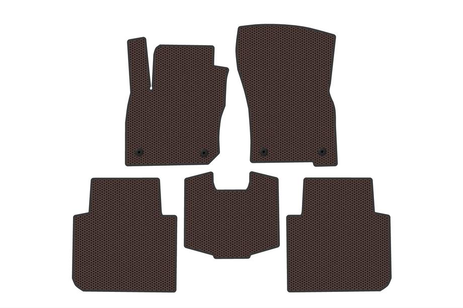 Volkswagen Tayron 2024– Gumijasti tepihi Carsuit (Rjavi) Image