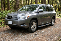 Toyota Highlander 2008–2013 Bočne stopnice Duru (2 kosa, aluminij) fotografija 1