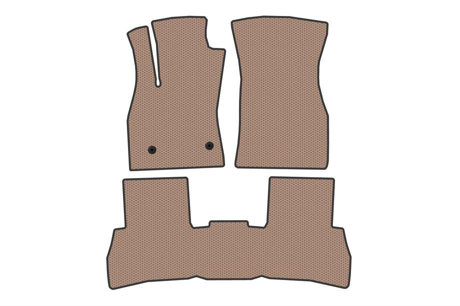 Fiat Doblo II 2010–2022 Gumijasti tepihi za notranjost Carsuit V2 (2010-2015, Bež) Image