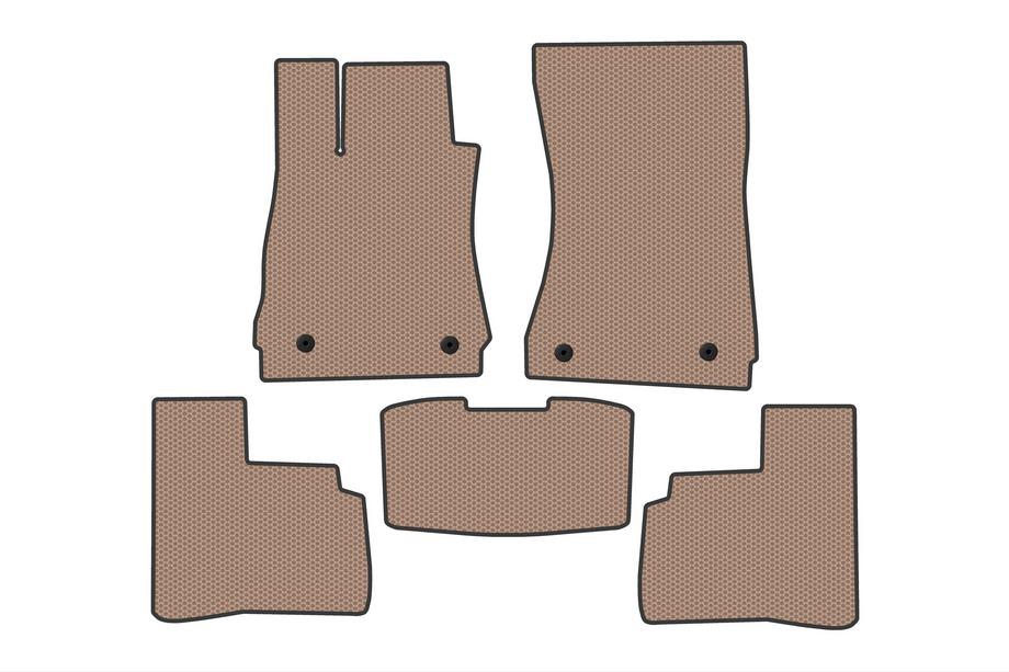 Mercedes S-class W221 2005–2013 Gumijasti tepihi Carsuit (Short, Bež) Image