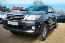 Toyota Hilux 2006–2015 Stranske stopnice Sunrise (2 kos, aluminij) fotografija 1