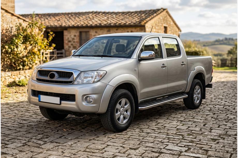 Toyota Hilux 2006–2015 Stranski pragovi Maydos V1 (2 kos, aluminij ↗ nerjaveče jeklo) Image