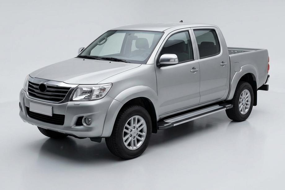 Toyota Hilux 2006–2015 Stranske stopnice Rainbow (2 kos, aluminij) Image