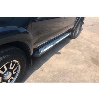 Stranske stopnice Allmond Grey (2 kosa, aluminij) Toyota Hilux 2006–2015 fotografija 1