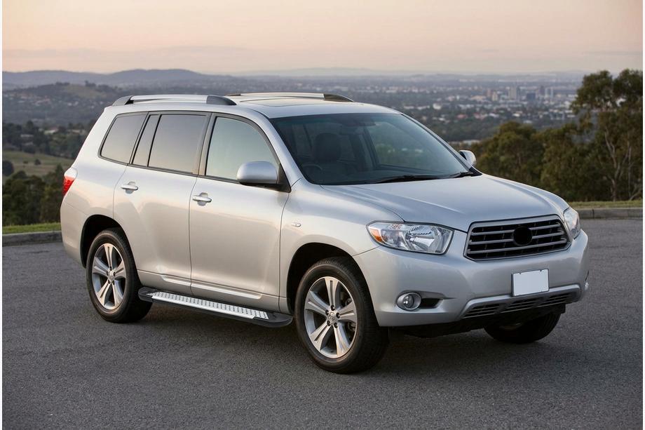 Toyota Highlander 2008–2013 Stranske stopnice Allmond Grey (2 kosa, aluminij) Image