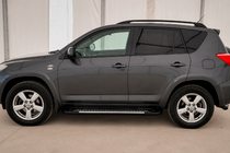 Toyota Rav 4 2006–2013 Stranski pragovi Line (2 kos, aluminij) fotografija 1