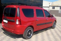Lada Largus 2012– Stranske cevi Black (2 kos, nerjaveče jeklo) fotografija 4