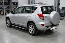 Toyota Rav 4 2006–2013 Stranske stopnice Tayga Grey (2 kos, aluminij) fotografija 1