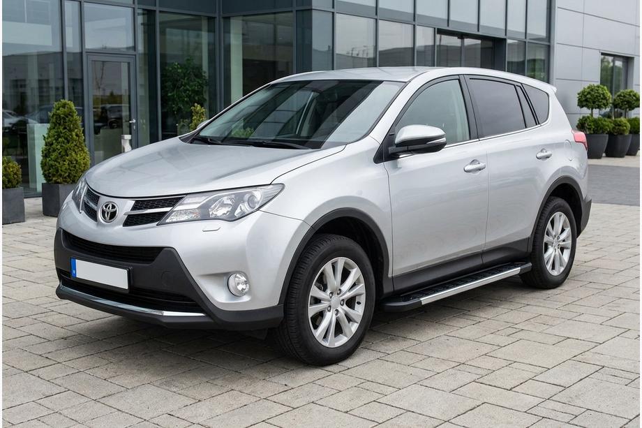 Toyota Rav 4 2013–2018 Stranske stopnice RedLine V1 (2 kos, aluminij) Fotografija 1