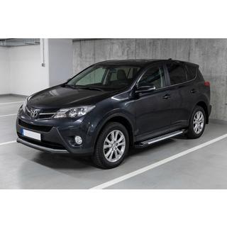 Stranski pragovi Line (2 kos, aluminij) Toyota Rav 4 2013–2018 fotografija 1
